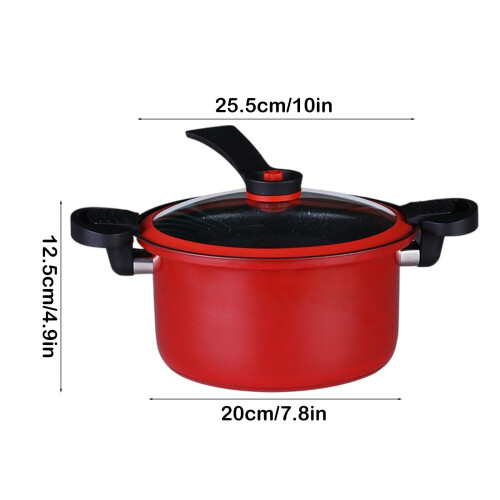 Non-Stick Aluminum Pressure Cooker 10-Quart 2