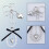 Y2K Bow Keychain Wristlet with Pearl Beads 3