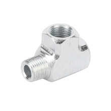 Oil Water Sensor & Pressure Gauge 1/8'' T Pipe Fitting 3 Way Tee Adapter