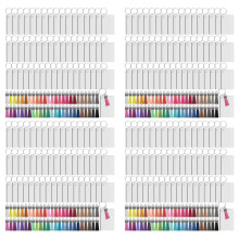 800Pcs Sublimation Keychain Blanks Set Rectangle Heat Transfer Blanks Keychain Tassels with Key Rings for Keychain DIY