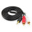 Cable adaptador estéreo de 3,5 mm a 2RCA macho a macho 5