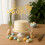 Easter Cake Topper Alphabet Egg Gold Paper Decor 1pc 5