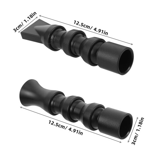 Nozzle Uisceadáin ABS Dubh Cothabháil Éasca agus Iontaofa2Pcs 1