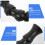 Nozzle Uisceadáin ABS Dubh Cothabháil Éasca agus Iontaofa2Pcs 3