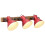 VidaXL vidaXL Wall Lamp 25 W Distressed Red 65x25 cm E27 1