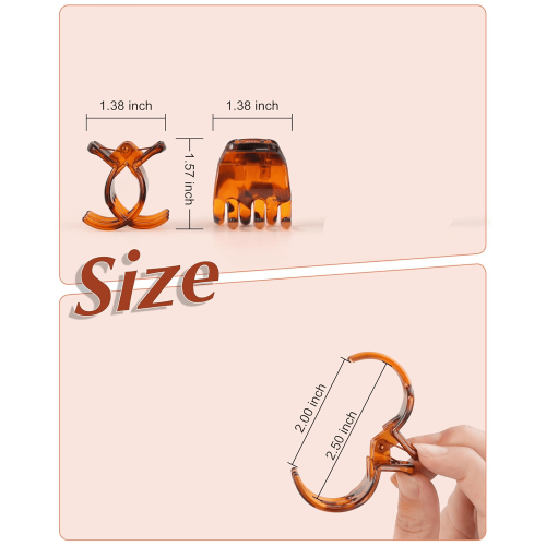 Conjunto de 18 presilhas de cabelo médias, 3,5 cm (1,38 polegadas), com garras antiderrapantes para mulheres. 1