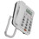 Telefone com fio e discagem rápida, branco 7