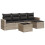 VidaXL vidaXL 6-tlg. Garten-Sofagarnitur mit Kissen Hellgrau Poly Rattan 1