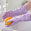 Waterproof Dishwashing Gloves Assorted Colors 1 Pair 4