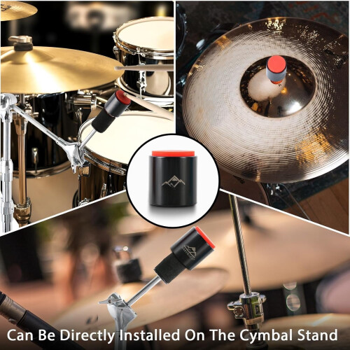 MINI Practice Drum Pad Without Stand, 1.57 Silent Drum Pad, Dumb Drum for Beginners,Black 2