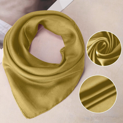 Sciarpa da donna in seta a pois 70x70 cm 2