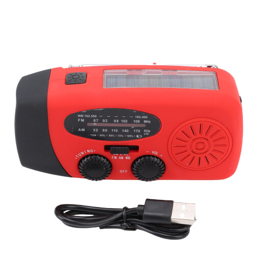 Notfallradio 2000 mAh 12,8 x 4,6 x 6 cm Schwarz 2