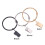 Argolas para cortinas para varões de 6/8 polegadas, presilhas decorativas em formato de O, ferragens resistentes à ferrugem, fácil instalação e 7