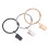 Argolas para cortinas para varões de 6/8 polegadas, presilhas decorativas em formato de O, ferragens resistentes à ferrugem, fácil instalação e 8