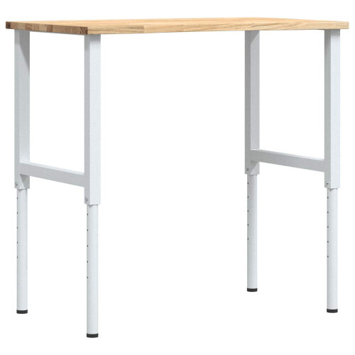 VidaXL vidaXL Workbench 100x60x(71.5-98) cm Solid Wood Oak