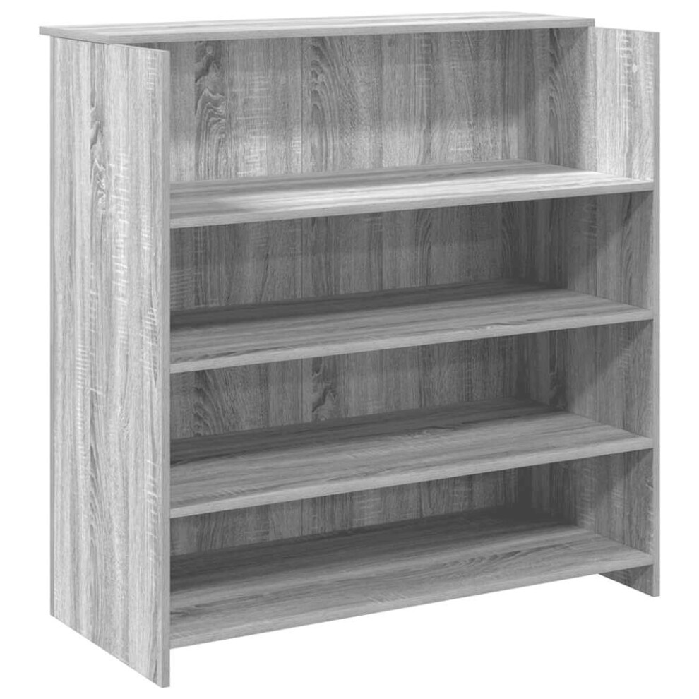 Vidaxl Reception Desk Grey Sonoma 100X50x103.5 Cm Engineered Wood