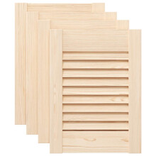 vidaXL Schranktüren Lamellen-Design 4 Stk. 39,5x29,5cm Massivholz