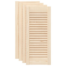 vidaXL Schranktüren Lamellen-Design 4 Stk. 69x29,5cm Massivholz Kiefer