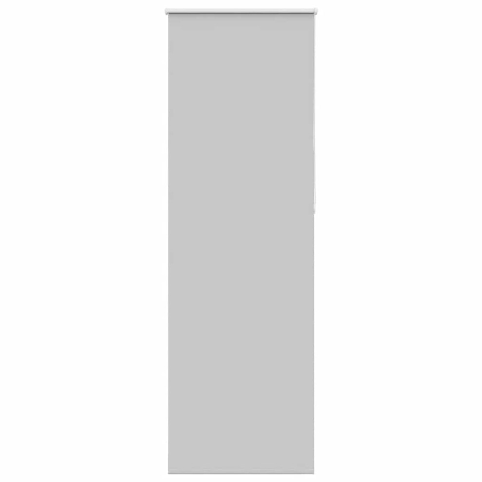 Vidaxl Roller Blind Blackout Light Grey 75X210 Cm Fabric Width 70.7 Cm Polyester