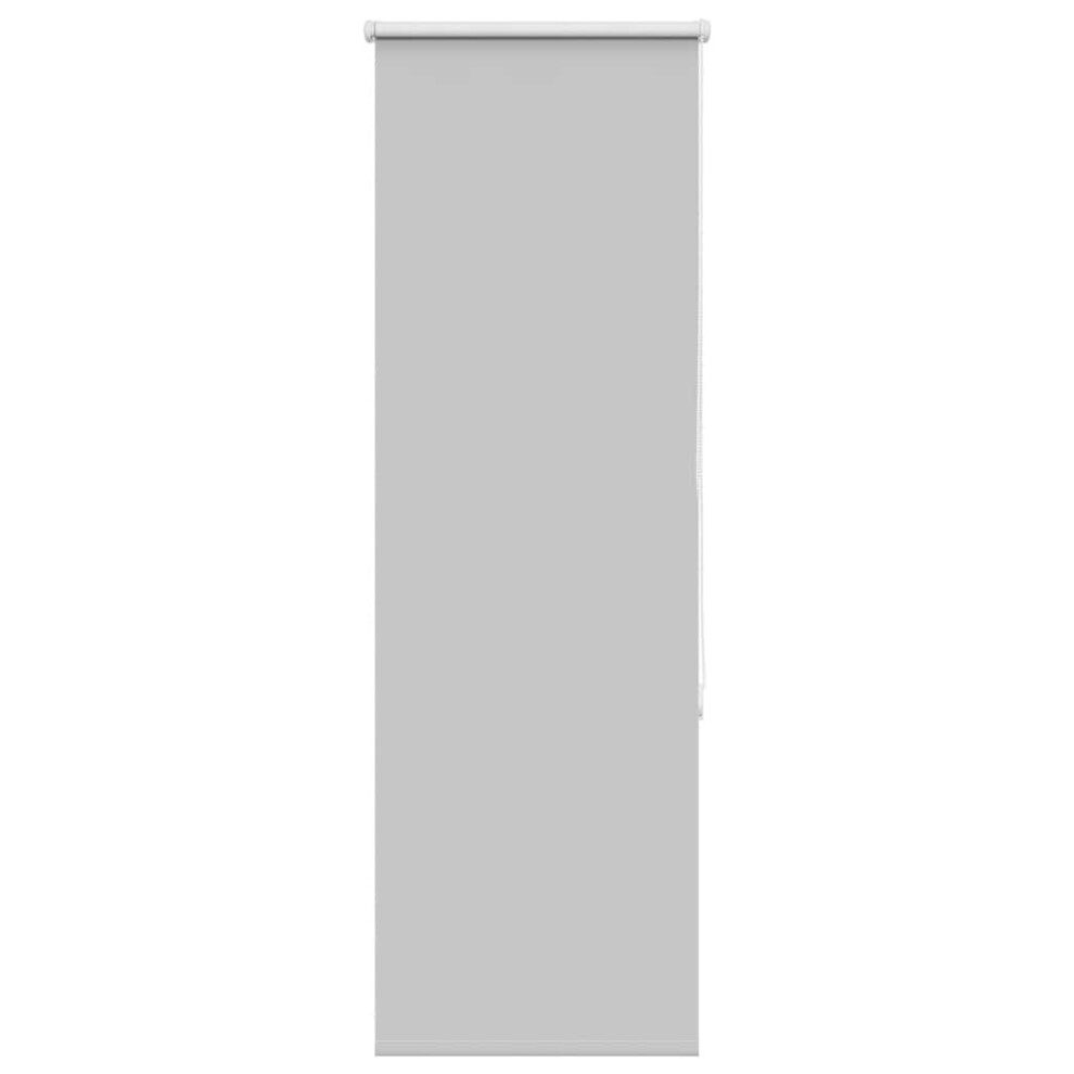 Vidaxl Roller Blind Blackout Light Grey 40X175 Cm Fabric Width 35.7 Cm Polyester
