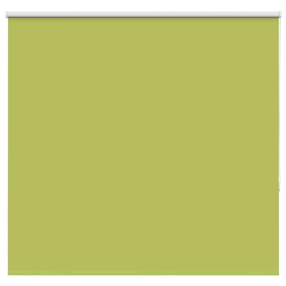 Vidaxl Roller Blind Blackout Leaves Green 155X175 Cm Fabric Width 151.6 Cm Polyester