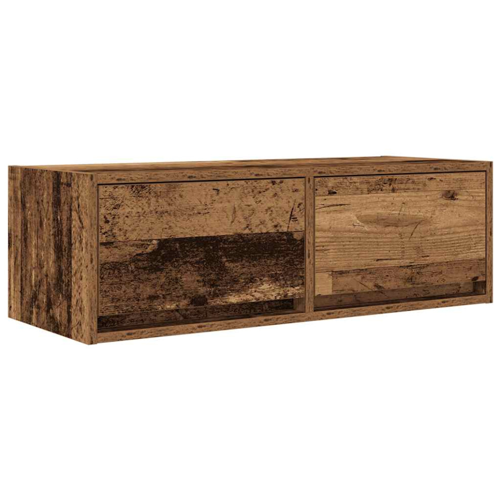 Vidaxl Tv Cabinet Old Wood 80X31x25.5 Cm Engineered Wood