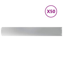 vidaXL Lawn Edgings 50 pcs 15x103 cm Galvanised Steel