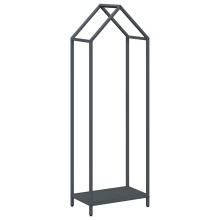 vidaXL Brennholzregal Anthrazit 40x25x120 cm Kaltgewalzter Stahl