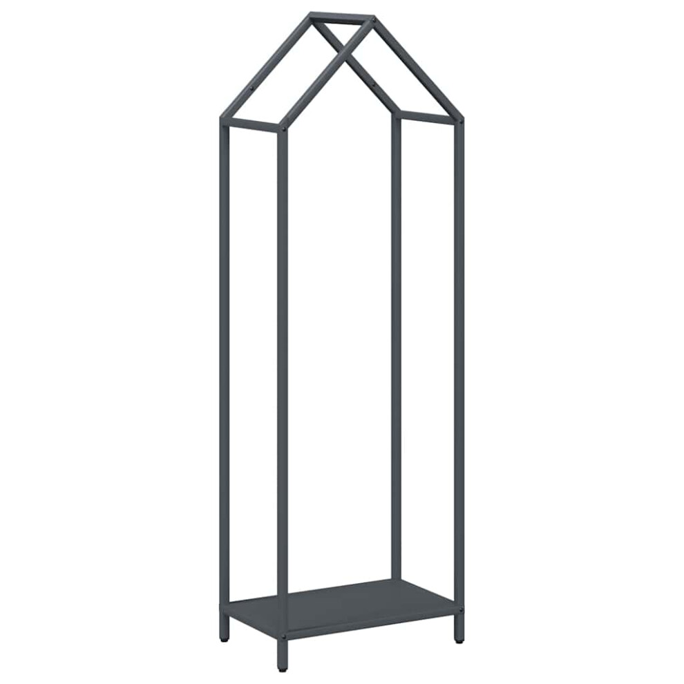 Vidaxl Firewood Rack Anthracite 40X25x120 Cm Cold-Rolled Steel