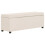 VidaXL vidaXL Bank mit Staufach 116 cm Creme Polyester 1