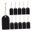 50 Sets Mini Double-Sided Wooden Chalkboard Tags with String, Writable Labels for Hanging and Craft Projects 5