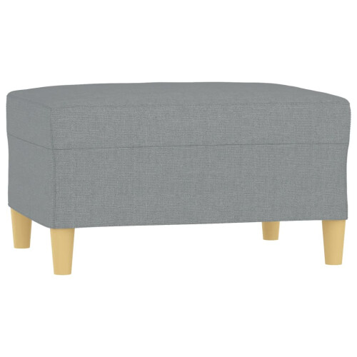 VidaXL vidaXL Fußhocker Hellgrau 70x55x41 cm Stoff