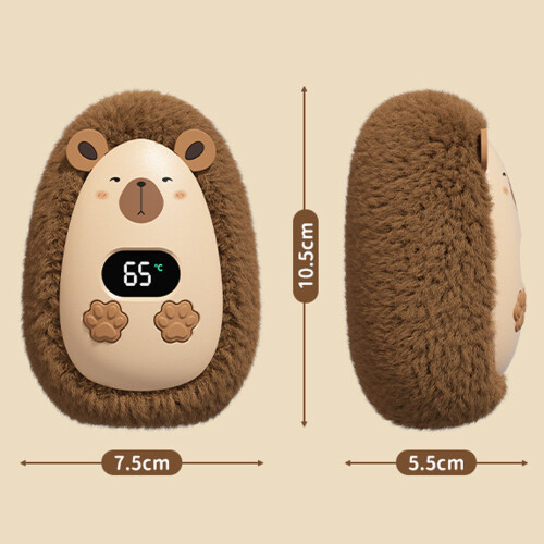 USB Mini-Handwärmer 1200mAh braunes Plüsch-Tier 1