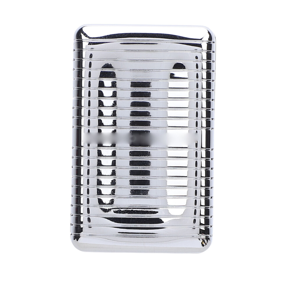 Silver Zinc Alloy Push Card Slider Stress Relief Toy, Bright 45X28x16.5mm