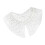 Breathable Polyester Decorative Collar Tulle For Sweaters-White 1