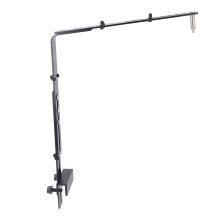 Adjustable Aluminum Fish Tank Light Bracket for Hanging Aquarium Lamp Black