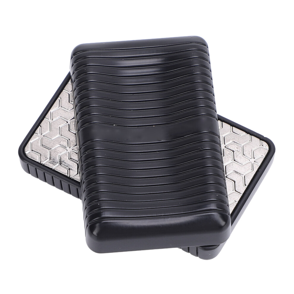 Black Metal Push Card Slider Zinc Alloy Stress Relief Toy 45X28x16.5mm