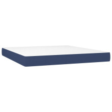 vidaXL Taschenfederkernmatratze Mittel Blau 180x200x20 cm Stoff