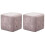 VidaXL vidaXL Pouf 2 Stk. Rosa 30x30x30 cm Samtstoff 1