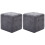 VidaXL vidaXL Pouf 2 Stk. Grau 30x30x30 cm Wildleder-Optik 1