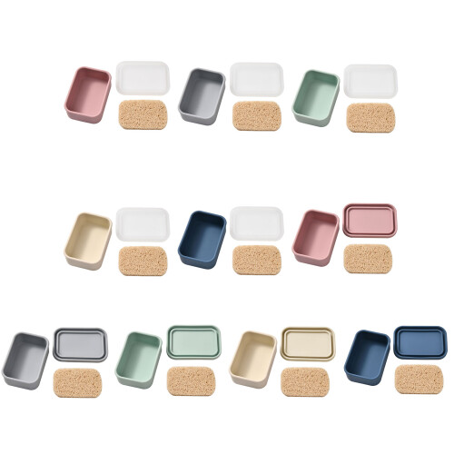 Portable Silicone Soap Holder Box With Ventilated-L   Size 9 1