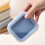Silicone Soap Box With Pad Bathroom Accessory For-S  Size 8 6