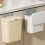 Grasps Complimentary Lid Waste Container For Home-9L Creamy 3