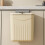 Grasps Complimentary Lid Waste Container For Home-9L Creamy 7