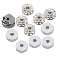 10Pcs Metal Bobbin Case Spool for Industrial Walking Foot Sewing Machine