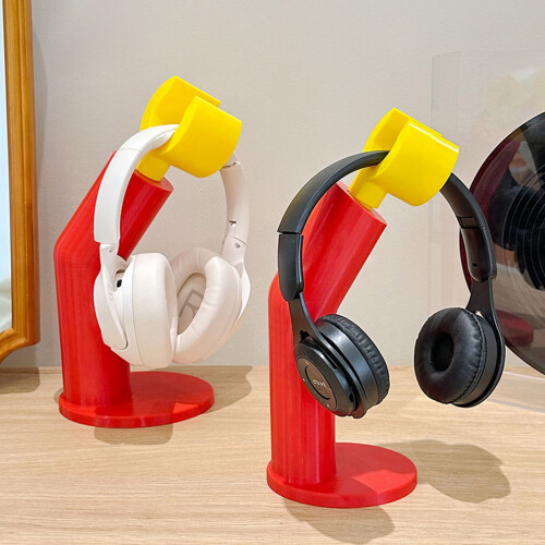 Fun PVC Earphone Holder With Sturdy Base-Gaming headset stand 1