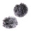 2er-Set grauer Fell-Windschutz 5x5cm für Mikrofone 11