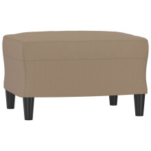 vidaXL Fußhocker Cappuccino-Braun 60x50x41 cm Kunstleder