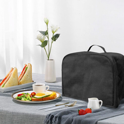 Stylish Toaster Cover For Kitchen Countertop Includes-Black 1