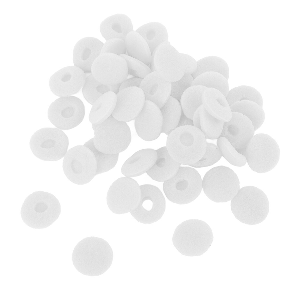 50Pcs Foam Earbuds Cover 15Mm Replacement Tips For Mp3 Mp4 Tablets White 9411391772741